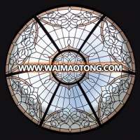 Outdoor building glass dome waterproof clear glass skylight