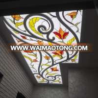 European unique pattern Stained glass ceiling skylight dome