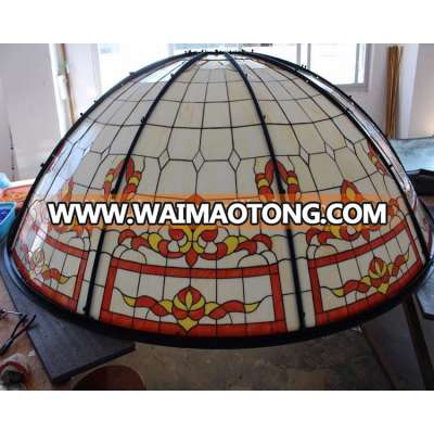 Middle East islamic arabic design stained glass dome cupola ceiling for villa house