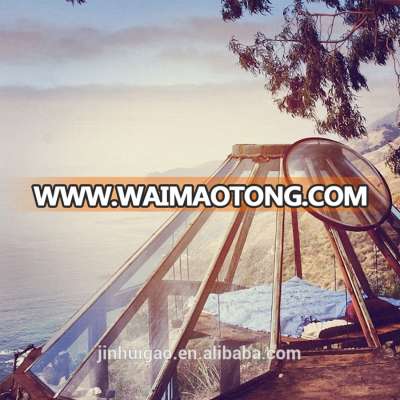 steel structure glass igloo house geodesic dome glamping tent