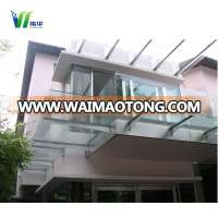 Tempered glass roofing panels for building