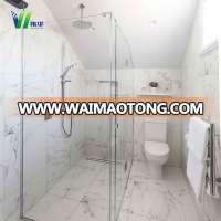 1-19mm China wholesale custom size clear safety tempered glass for bathroom door